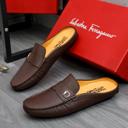 Cheap Salvatore Ferragamo Leather Shoes For Men #1481392, $$68.00 USD On Salvatore Ferragamo Leather Shoes