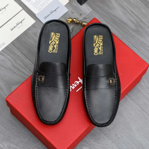 Replica Salvatore Ferragamo Leather Shoes For Men #1481393 $68.00 USD for Wholesale