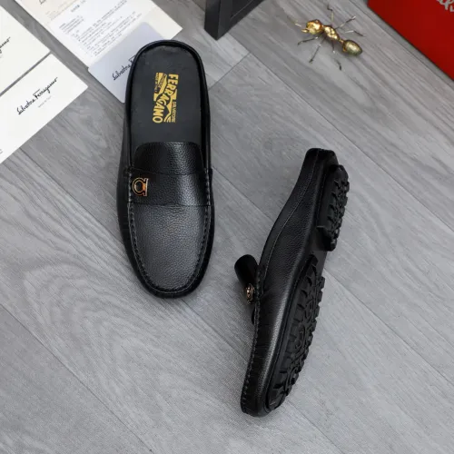 Replica Salvatore Ferragamo Leather Shoes For Men #1481393 $68.00 USD for Wholesale