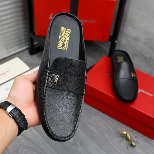 Replica Salvatore Ferragamo Leather Shoes For Men #1481393 $68.00 USD for Wholesale