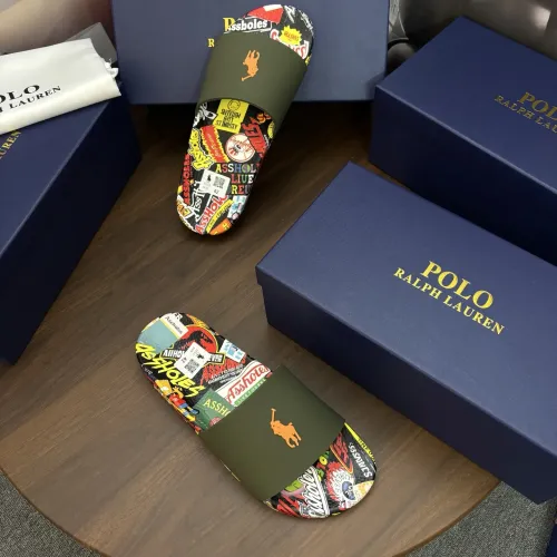 Replica Ralph Lauren Polo Slippers For Men #1481518 $45.00 USD for Wholesale