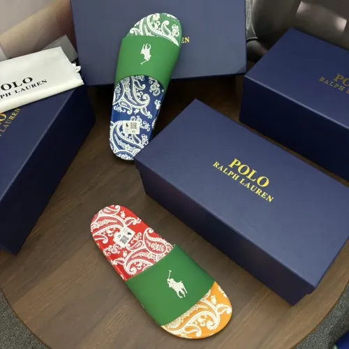 Replica Ralph Lauren Polo Slippers For Men #1481523 $45.00 USD for Wholesale