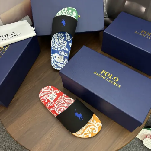 Replica Ralph Lauren Polo Slippers For Men #1481525 $45.00 USD for Wholesale