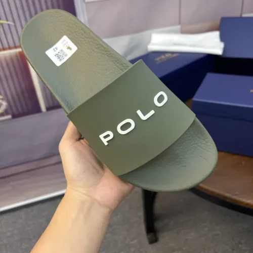 Replica Ralph Lauren Polo Slippers For Men #1481536 $45.00 USD for Wholesale