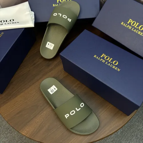 Replica Ralph Lauren Polo Slippers For Men #1481536 $45.00 USD for Wholesale