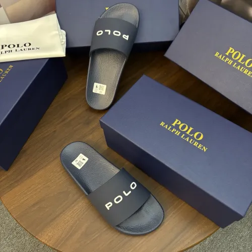 Replica Ralph Lauren Polo Slippers For Men #1481539 $45.00 USD for Wholesale