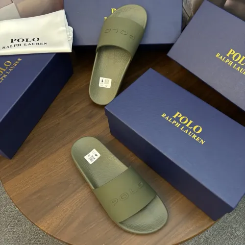 Replica Ralph Lauren Polo Slippers For Men #1481542 $45.00 USD for Wholesale