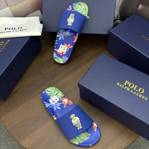 Replica Ralph Lauren Polo Slippers For Men #1481550 $45.00 USD for Wholesale