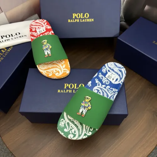 Replica Ralph Lauren Polo Slippers For Men #1481553 $45.00 USD for Wholesale
