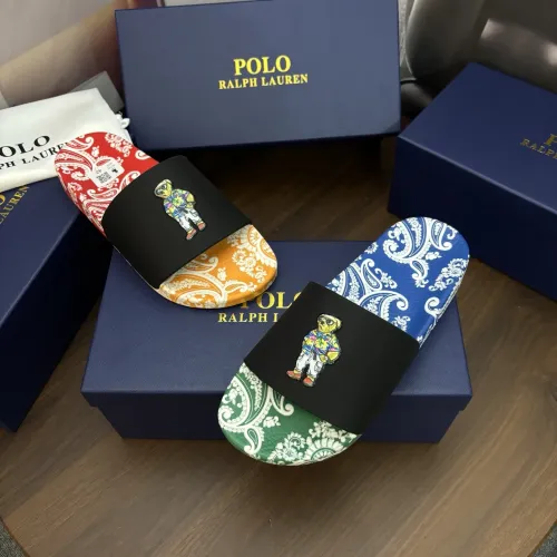 Replica Ralph Lauren Polo Slippers For Men #1481554 $45.00 USD for Wholesale