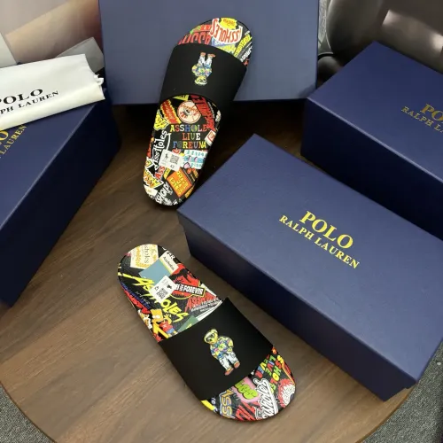 Replica Ralph Lauren Polo Slippers For Men #1481555 $45.00 USD for Wholesale