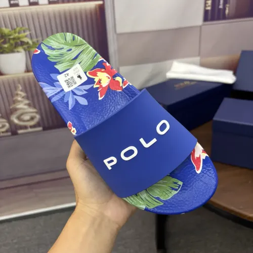 Replica Ralph Lauren Polo Slippers For Men #1481556 $45.00 USD for Wholesale