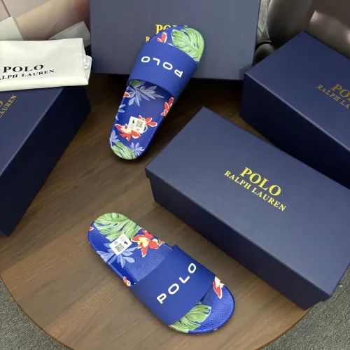 Replica Ralph Lauren Polo Slippers For Men #1481556 $45.00 USD for Wholesale