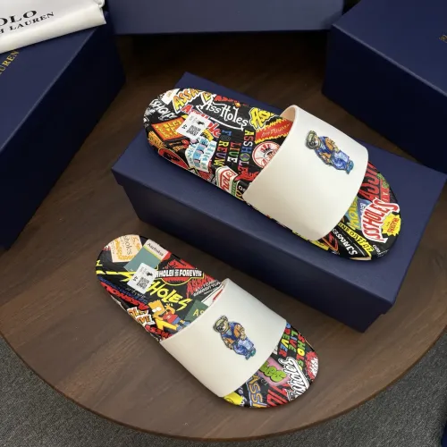 Replica Ralph Lauren Polo Slippers For Men #1481558 $45.00 USD for Wholesale