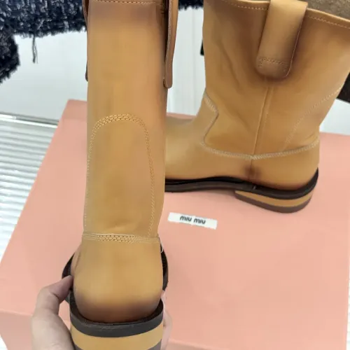 Replica MIU MIU Boots For Women #1481825 $155.00 USD for Wholesale