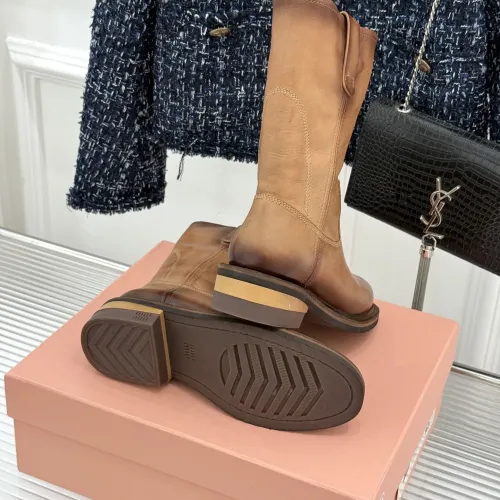Replica MIU MIU Boots For Women #1481826 $155.00 USD for Wholesale