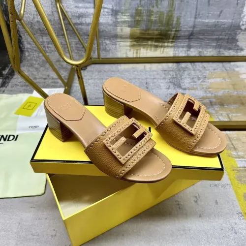 Replica Fendi Slippers For Women #1481830 $92.00 USD for Wholesale