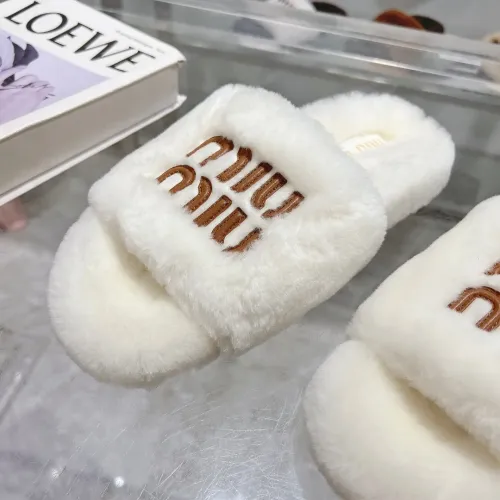 Replica MIU MIU Slippers For Women #1481842 $92.00 USD for Wholesale