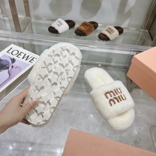 Replica MIU MIU Slippers For Women #1481842 $92.00 USD for Wholesale