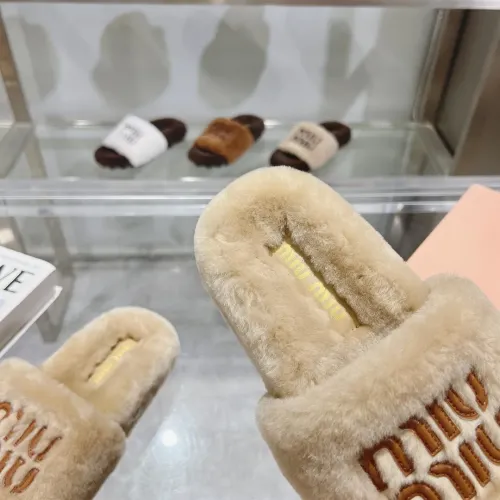 Replica MIU MIU Slippers For Women #1481845 $92.00 USD for Wholesale