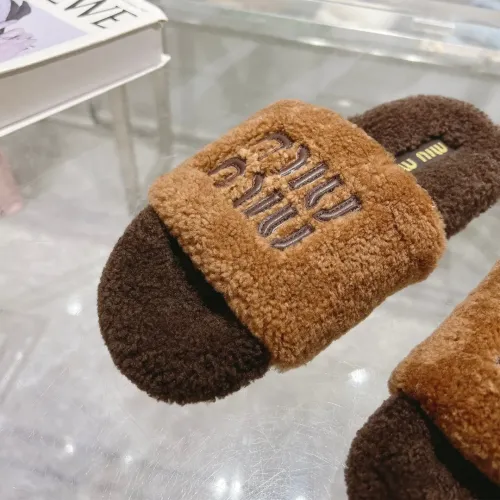 Replica MIU MIU Slippers For Women #1481846 $92.00 USD for Wholesale