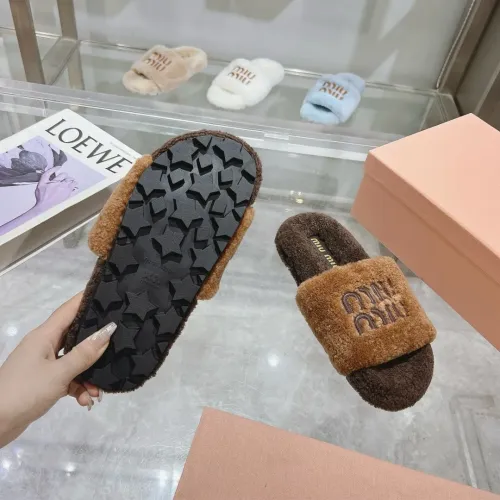 Replica MIU MIU Slippers For Women #1481846 $92.00 USD for Wholesale