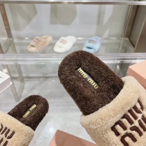 Replica MIU MIU Slippers For Women #1481847 $92.00 USD for Wholesale