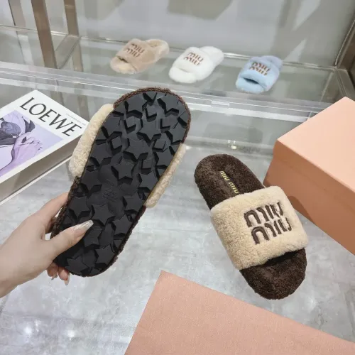 Replica MIU MIU Slippers For Women #1481847 $92.00 USD for Wholesale