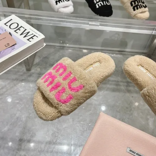 Replica MIU MIU Slippers For Women #1481849 $92.00 USD for Wholesale