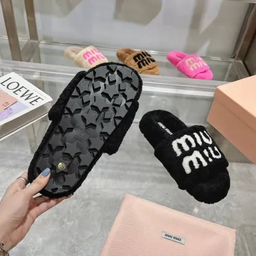 Replica MIU MIU Slippers For Women #1481852 $92.00 USD for Wholesale