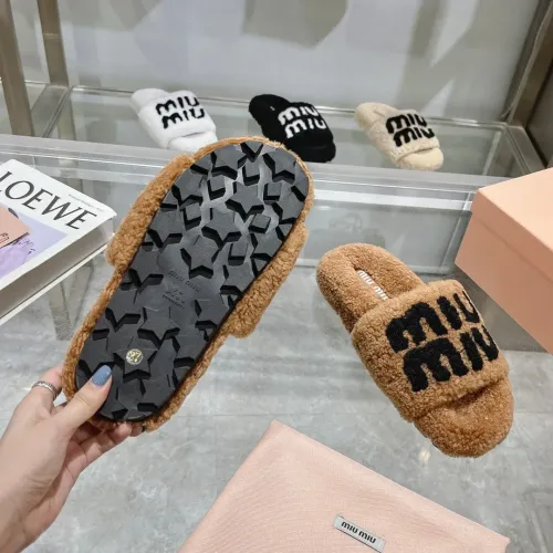 Replica MIU MIU Slippers For Women #1481854 $92.00 USD for Wholesale