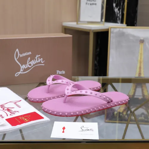 Cheap Christian Louboutin CL Slippers For Women #1481888, $$64.00 USD On Christian Louboutin CL Slippers