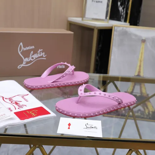 Replica Christian Louboutin CL Slippers For Women #1481888 $64.00 USD for Wholesale