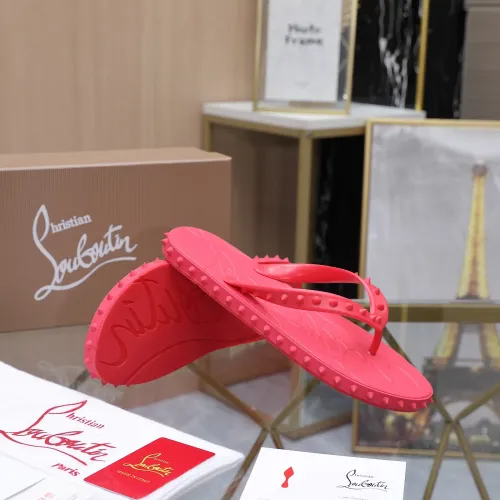 Replica Christian Louboutin CL Slippers For Women #1481889 $64.00 USD for Wholesale