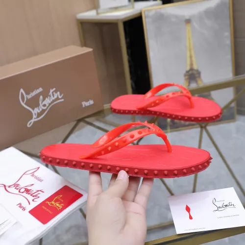 Replica Christian Louboutin CL Slippers For Women #1481890 $64.00 USD for Wholesale