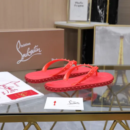 Replica Christian Louboutin CL Slippers For Women #1481890 $64.00 USD for Wholesale