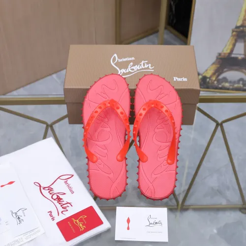 Replica Christian Louboutin CL Slippers For Women #1481890 $64.00 USD for Wholesale