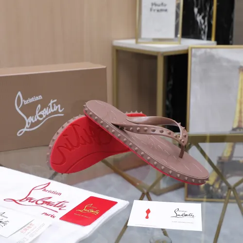 Replica Christian Louboutin CL Slippers For Women #1481891 $64.00 USD for Wholesale