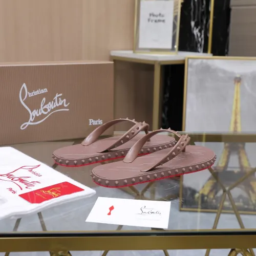 Replica Christian Louboutin CL Slippers For Women #1481891 $64.00 USD for Wholesale