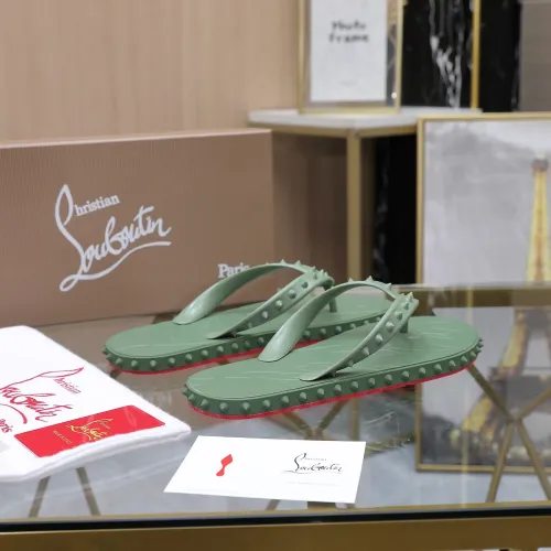 Replica Christian Louboutin CL Slippers For Women #1481893 $64.00 USD for Wholesale