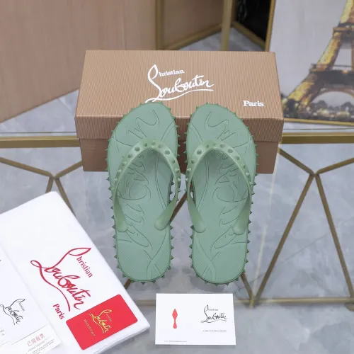 Replica Christian Louboutin CL Slippers For Women #1481893 $64.00 USD for Wholesale