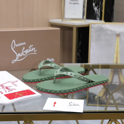 Cheap Christian Louboutin CL Slippers For Men #1481894, $$64.00 USD On Christian Louboutin CL Slippers