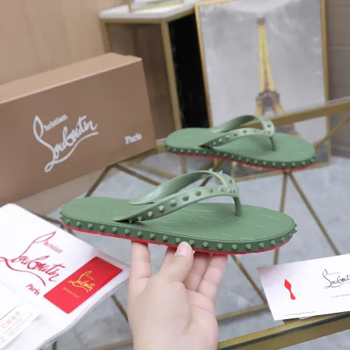 Replica Christian Louboutin CL Slippers For Men #1481894 $64.00 USD for Wholesale