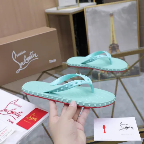 Replica Christian Louboutin CL Slippers For Women #1481895 $64.00 USD for Wholesale