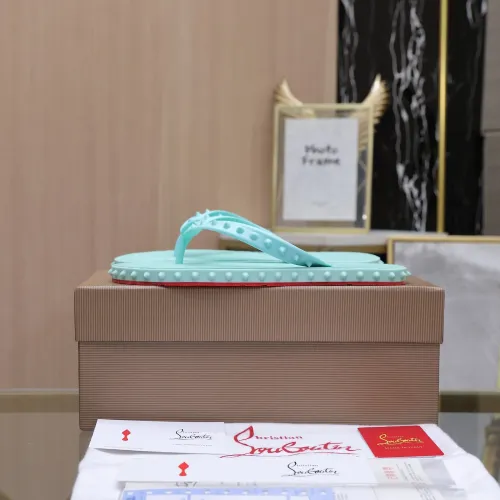Replica Christian Louboutin CL Slippers For Women #1481895 $64.00 USD for Wholesale