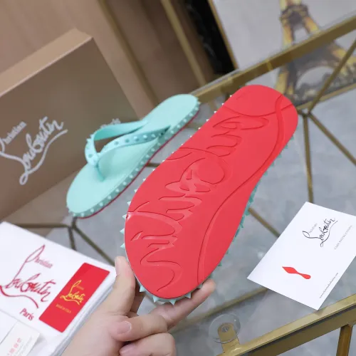 Replica Christian Louboutin CL Slippers For Women #1481895 $64.00 USD for Wholesale
