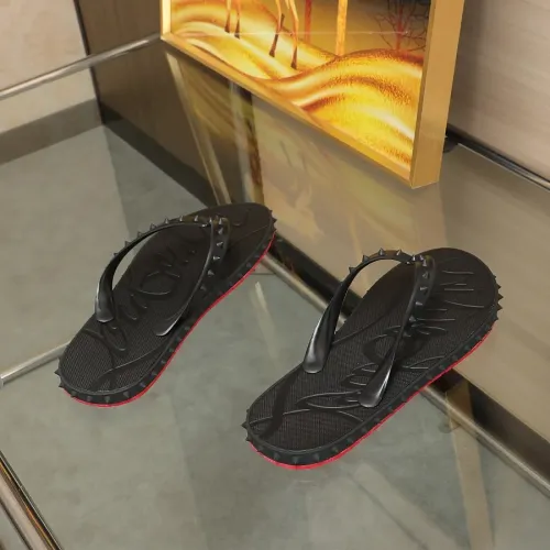 Replica Christian Louboutin CL Slippers For Men #1481900 $64.00 USD for Wholesale
