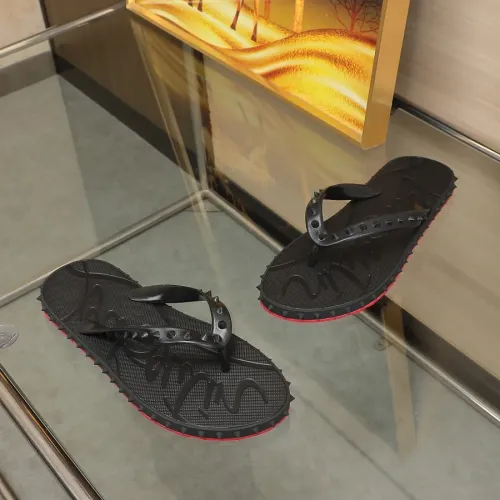 Replica Christian Louboutin CL Slippers For Men #1481900 $64.00 USD for Wholesale