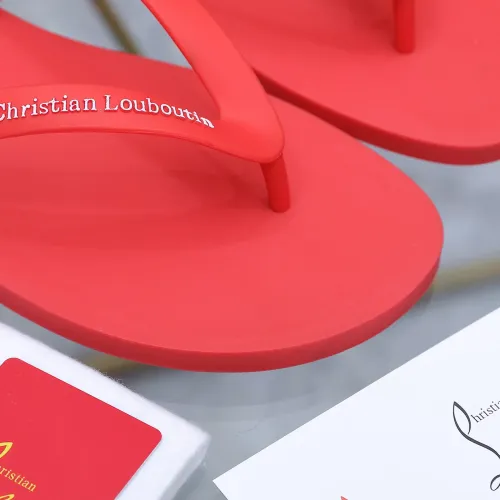 Replica Christian Louboutin CL Slippers For Men #1481916 $64.00 USD for Wholesale