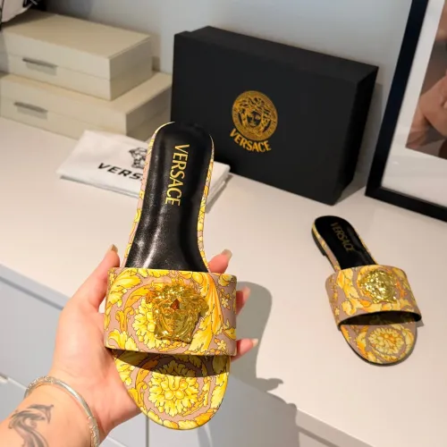 Replica Versace Slippers For Women #1482051 $82.00 USD for Wholesale